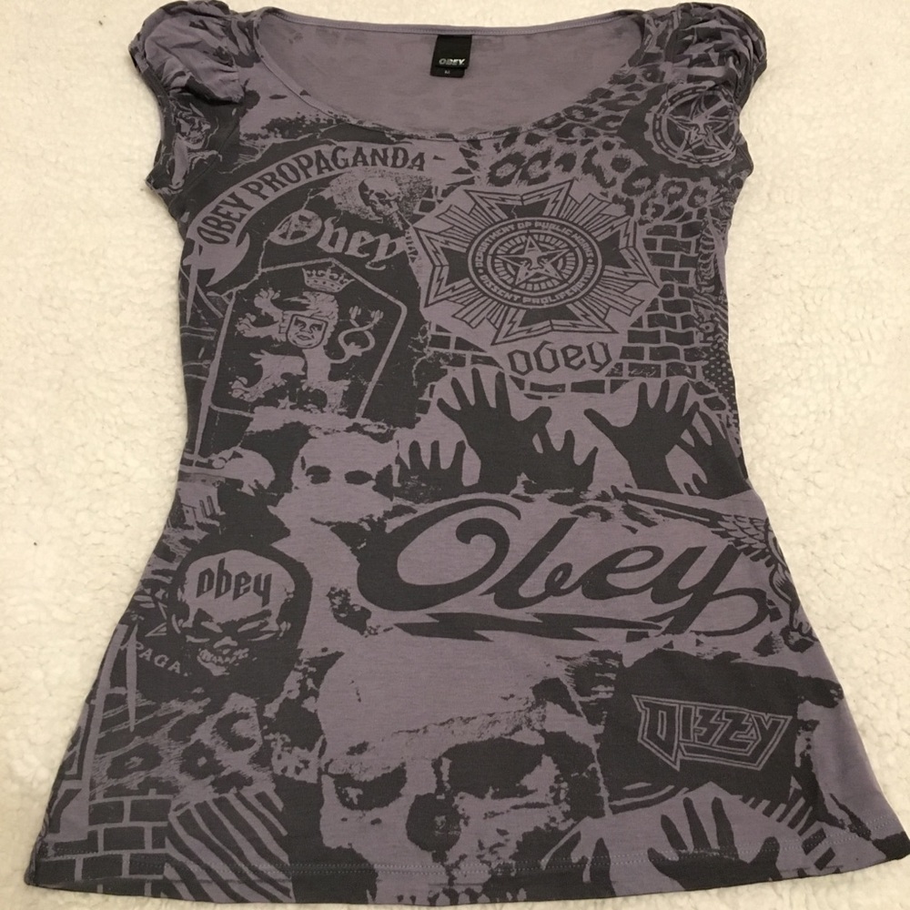 Vintage Obey Baby Doll T-shirt